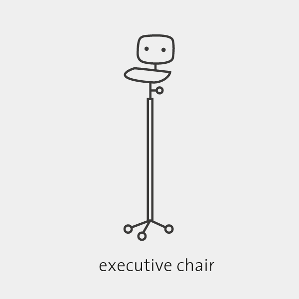 graphic: chair, saw, executive, boss, bossy
