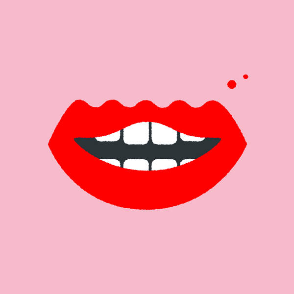 graphic: Lippenbekenntnisse, lips, red, ideas